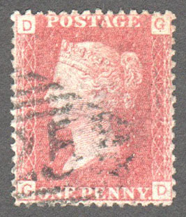 Great Britain Scott 33 Used Plate 137 - GD - Click Image to Close